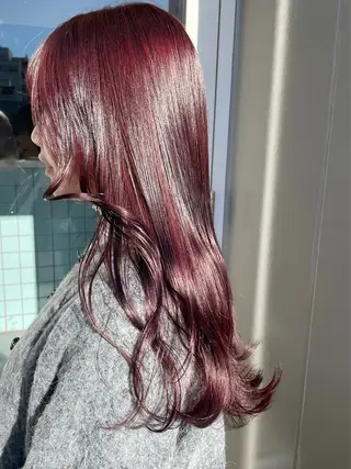 ロング カラー 若月 あやかのヘアスタイル