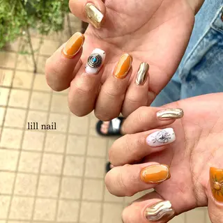 セミロング pllia beautyのネイルデザイン