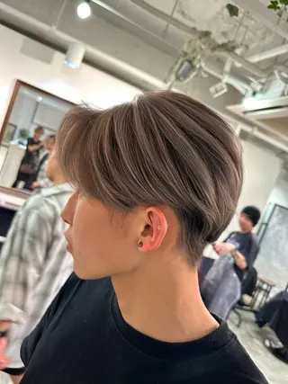 ショート カラー メンズ 【バレイヤージュ】 kentoのヘアスタイル