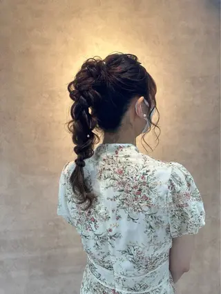 ロング ヘアアレンジ KISSSWAN はなのヘアスタイル