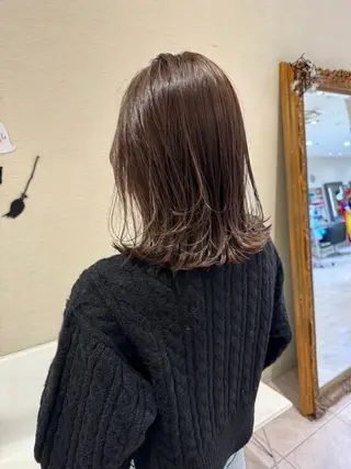 ミディアム カラー 赤み消しカラー🌱 YUZUKI🫧のヘアスタイル