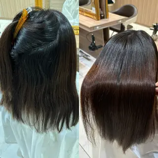 セミロング 川﨑和希 🥀縮毛矯正🥀のヘアスタイル