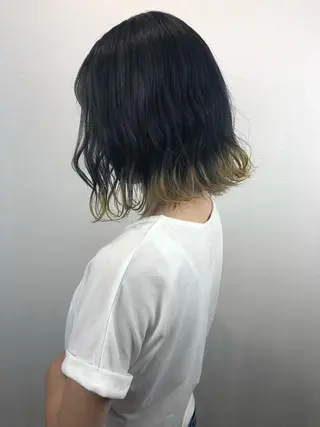 ミディアム カラー 2nd所属・🤍2nd🤍田所 美希のヘアスタイル