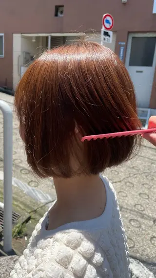 ショート 🖤Keina🖤 大人上品カラー.*˚のヘアスタイル
