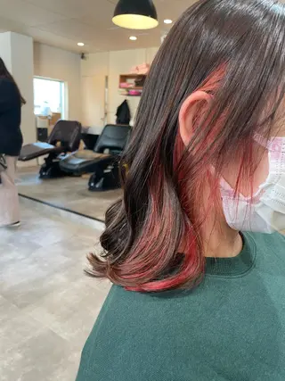 ミディアム カラー ヘアアレンジ ミズタ マイのヘアスタイル