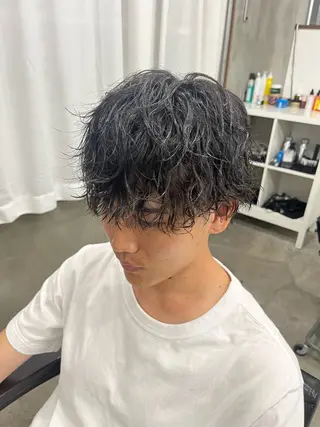 ミディアム パーマ メンズ メンズ満足度No.1 代表　北野拓海　蕨のヘアスタイル