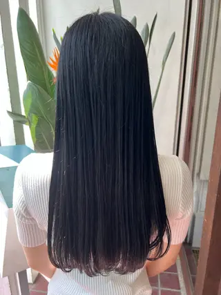 ロング カラー ブリーチカラー🦖 岡部木乃夏のヘアスタイル