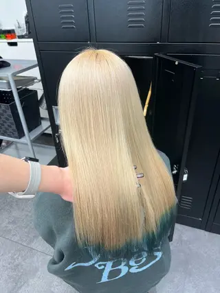 セミロング カラー 韓国ヘア🖤/透明感 shihoのヘアスタイル