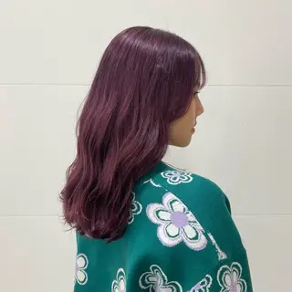 ロング カラー ヘアアレンジ 竹脇 美奈のヘアスタイル