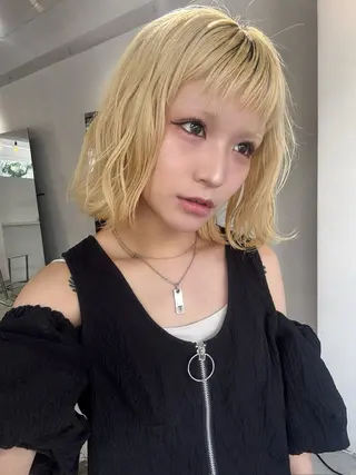 ショート カラー hair salon　丹tan所属・Rena✴︎トレンド ×スタンダードMIXのヘアスタイル