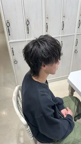 パーマ メンズ N,SOL / 岩上 新大のヘアスタイル