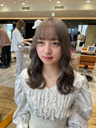 ミディアム カラー レイヤー/艶カラー 韓国/石戸谷海斗のヘアスタイル