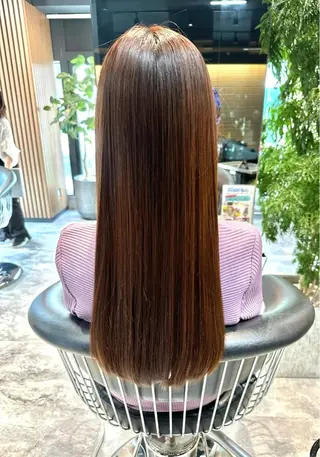 パーマ 縮毛矯正✖️艶カラー 🩶akane🩶のヘアスタイル