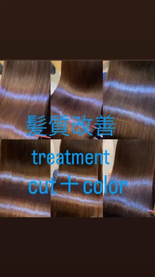 ロング 縮毛矯正☆白髪ぼかし 専門ゆうぞうのヘアスタイル