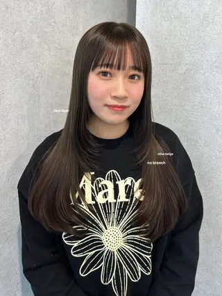 ロング カラー v-lab studio所属・韓国レイヤーカット/ 艶カラー/ noaのヘアスタイル