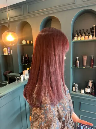 セミロング カラー 🍊暖色カラー🍊 sakuraのヘアスタイル