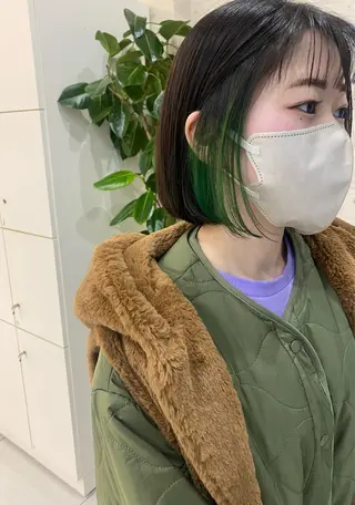 ショート カラー 韓国ヘア／艶カラー minamiのヘアスタイル