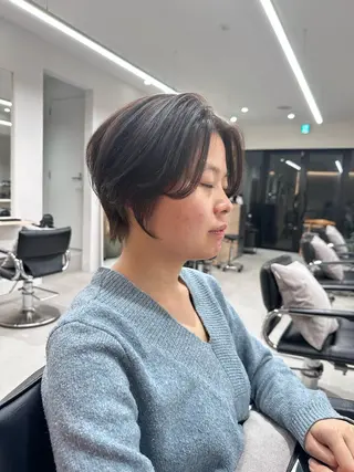 ショート あいこ/レイヤー カット🌷蔵前のヘアスタイル