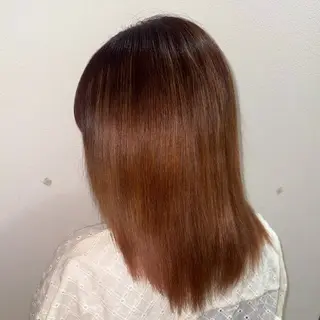 セミロング カラー モデル大募集✂️ 平間千賀のヘアスタイル