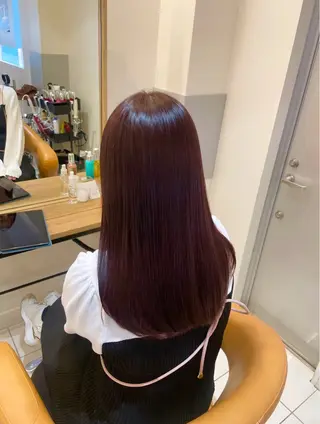 ロング 🪸暖色艶カラー/ shiori🫧のヘアスタイル