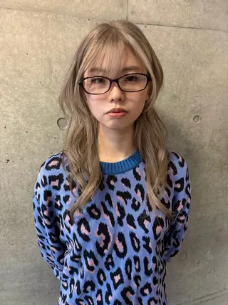 ロング レイヤーカット\ウル フ　chinatsuのヘアスタイル