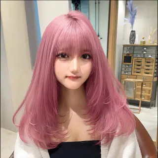 ロング カラー 🥇KEN /レイヤー/艶カラーのヘアスタイル