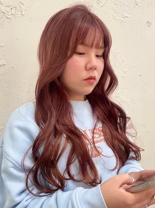 ロング カラー 似合わせカットカラー 本厚木/ナカノユウのヘアスタイル