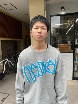 メンズ darts所属・マツダ レンのヘアスタイル