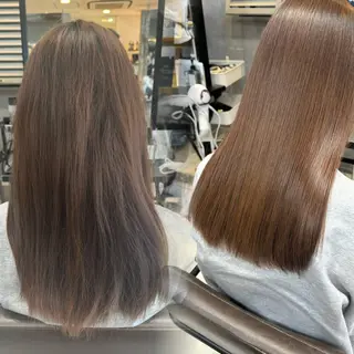 ロング rioカット無料縮毛 矯正♡韓国レイヤーのヘアスタイル