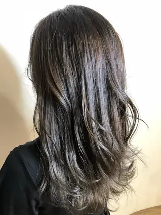 セミロング カラー ヘアアレンジ 髪質改善 MAKIのヘアスタイル