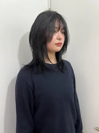 ミディアム 💥ウルフカット デザインあんな💥のヘアスタイル