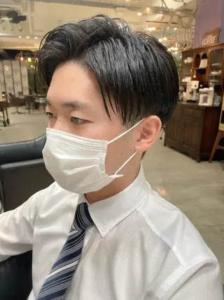 ショート メンズ アイブロウ メンズNO.1口コミ 高評価🟡三澤拓海✅のヘアスタイル