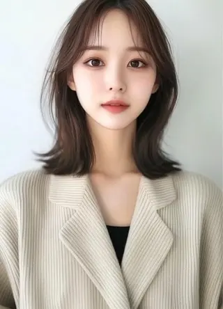 ミディアム VLOW nex the salon所属・韓国風/髪質改善/ ナガヤアキラのヘアスタイル