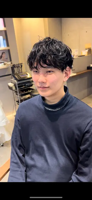 ショート パーマ メンズ 🌟メンズ特化🌟 やまもと　ゆめみのヘアスタイル