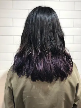 セミロング カラー 🤍髪質改善➕透明感 カラー🤍川上葵のヘアスタイル