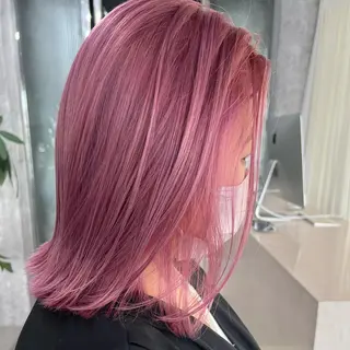 ミディアム カラー ヘアアレンジ TIDEHAIR SHIHOのヘアスタイル