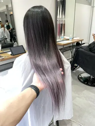 ロング カラー KEISUKE/ ブリーチ🧡エクステのヘアスタイル