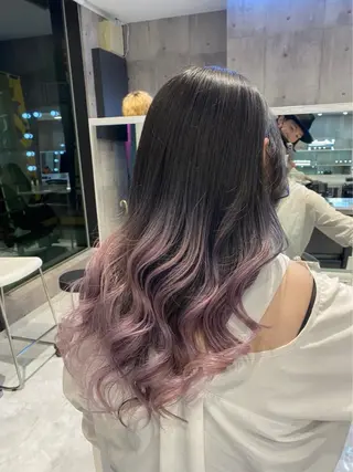 カラー pink hair 🩷mayu🩷のヘアスタイル