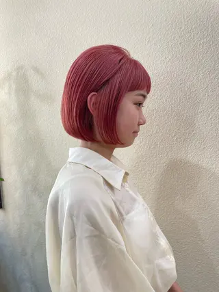 ショート カラー ユナ🎀レイヤー /韓国/ハイトーンのヘアスタイル