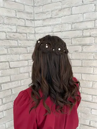 ロング ヘアアレンジ ブリーチ超特化美容師 ☯️ルカ✡️💫のヘアスタイル