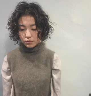 ショート カラー パーマ 🧼柴田 健太郎🧼のヘアスタイル