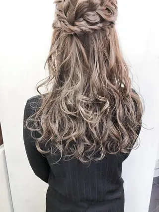セミロング カラー 髪質改善&韓国風特化 型サロン ミシェリーのヘアスタイル