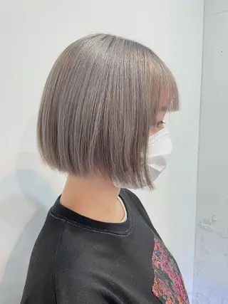 ショート カラー 🌿レイヤーボブ/パ ーマ🌿 木梨健太のヘアスタイル