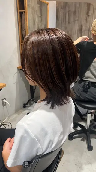 ミディアム 🎀Lolonois 池田店🎀佐藤百奈美のヘアスタイル