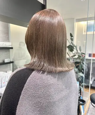 セミロング カラー 🎀ヘアセット透明感 /REINA🎀のヘアスタイル