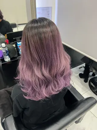 ミディアム カラー YUDU🍊 germe/ジェルムのヘアスタイル