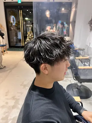 ミディアム パーマ メンズ メンズカットパーマ ✂️ JOYAのヘアスタイル