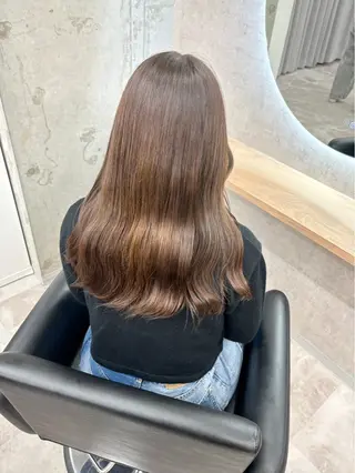 カラー 乾かしただけで艶髪✨ 縮毛矯正天王寺はやとのヘアスタイル