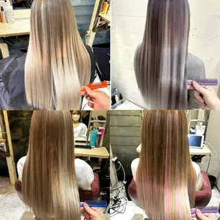 ロング カラー エクステ原宿 シンヤのヘアスタイル