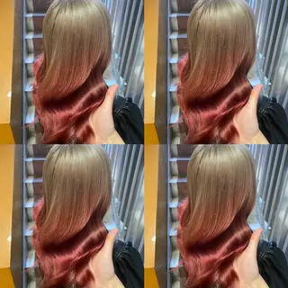 セミロング カラー ヘアアレンジ 🦋韓国ヘア 坂本 菜摘🦋のヘアスタイル